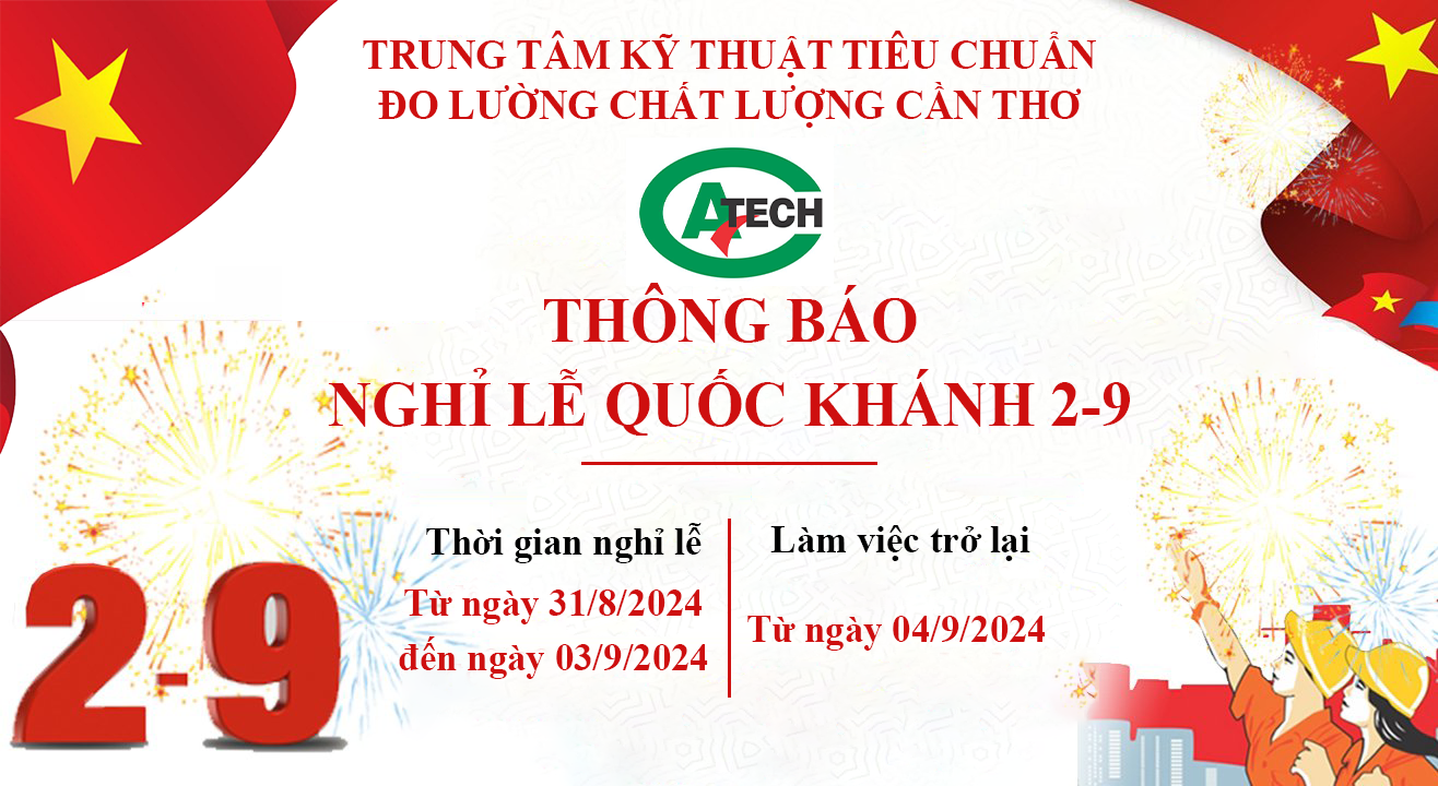 Thông báo Lịch nghỉ lễ Quốc khánh